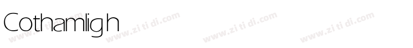 Cotham light字体转换